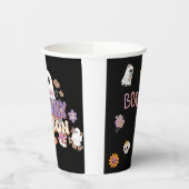 ブラックかわいい不気味な幽霊ハローウィンパーティ紙カップ 紙コップ (左)