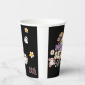 ブラックかわいい不気味な幽霊ハローウィンパーティ紙カップ 紙コップ (右)