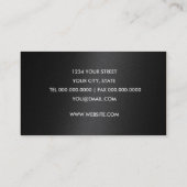 ブラックきらめくとシルバービジネスカード 名刺 (裏面)