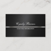 ブラックきらめくとシルバービジネスカード 名刺 (正面)