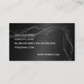 ブラックきらめくとシルバービジネスカード 名刺 (裏面)