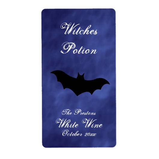 ブラックこうもりインパープルヘイズウィッチズオプションワインラベル ラベル (正面)