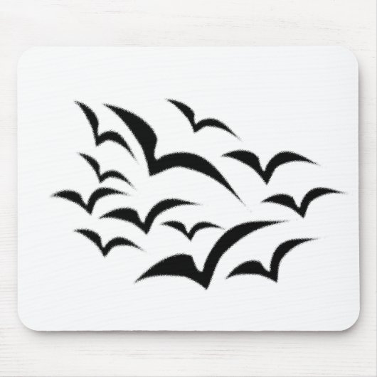 ブラックこうもりクラウドキッズマウスパッド マウスパッド (正面)