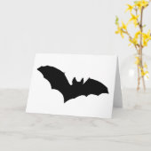 ブラックこうもりグリーティングカード カード (黄色い花)