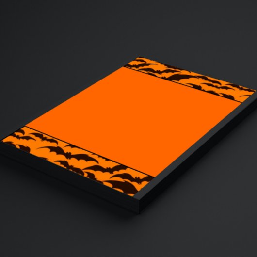 ブラックこうもりハロウィーン 便箋