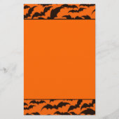 ブラックこうもりハロウィーン 便箋 (正面)