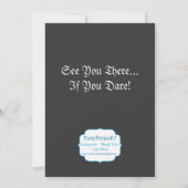 ブラックこうもりハ不気味ロウィーンバースデーパーティー招待状 招待状 (裏面)