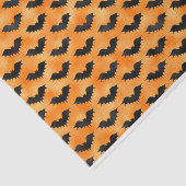 ブラックこうもり付きハロウィーンオレンジ 薄葉紙 (詳細)