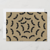 ブラックこうもり素朴クラフトハローウィンパーティ 招待状 (裏面)