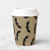 ブラックこうもり素朴クラフトハローウィンパーティ 紙コップ (裏面)