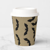 ブラックこうもり素朴クラフトハローウィンパーティ 紙コップ (正面)