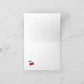 ブラックさくらんぼサンキューカード サンキューカード (内部)