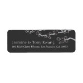 ブラックさくらんぼフローズゼン桜アジア結婚ズ ラベル (正面)