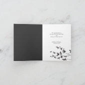 ブラックさくらんぼブラッズフォトコラージュア結婚ジアンズ サンキューカード (内部)