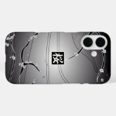 ブラックさくらんぼブロッサムツリー Case-Mate iPhoneケース (裏面 (横))