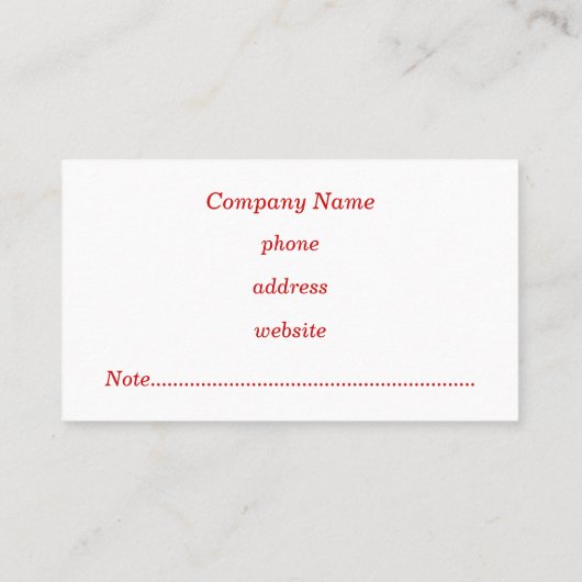 ブラックさくらんぼ名刺 名刺 (裏面)