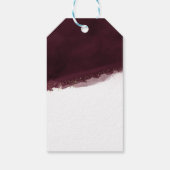 ブラックさくらんぼ水彩金ゴールドモダンエレガント優先 ギフトタグ (裏面)