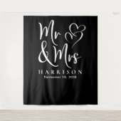 ブラックさんとホワイトさんの結婚式 タペストリー (正面)