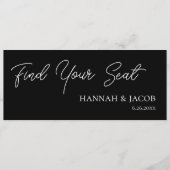 ブラックつるの座席表のウェルカムヘッダー (正面)