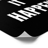 ブラックでインスパイアの引用文プリント ポスター (角)