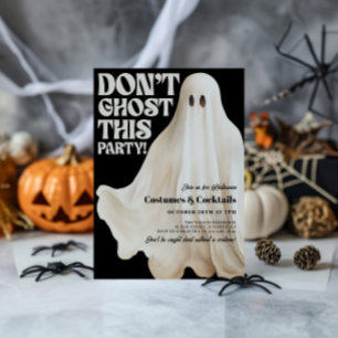 ブラックでハロウィンパーティーを盛り上げよう 面白いハロウィンデザイン 招待状