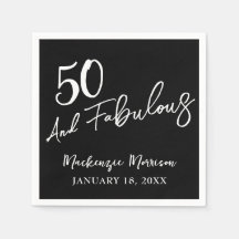 ブラックでファビュラスな50歳の誕生日パーティー