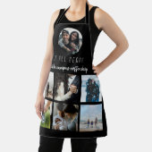 ブラックで始まった記念日の写真コラージュ エプロン (インサイチュ)