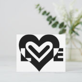 ブラックで愛 ポストカード (スタンド正面)