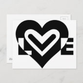 ブラックで愛 ポストカード (正面/裏面)