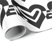 ブラックで愛 ラッピングペーパー (ロールコーナー)