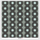ブラックで星が咲く シール (シート)