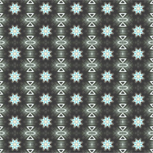 ブラックで星が咲く シール (正面)