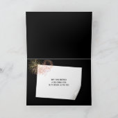 ブラックで30回目の誕生日の花火 カード (内部)