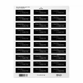 ブラックとウィーモダンズ ラベル (フルシート)