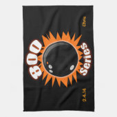 ブラックとオレンジの800シリーズ キッチンタオル (縦)