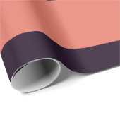 ブラックとオレンジクール色のペンシストライプー ラッピングペーパー (ロールコーナー)