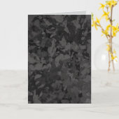 ブラックとグレーの抽象的なグラフィックアートデザイン カード (黄色い花)