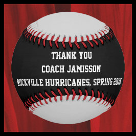 ブラックとグレーの野球、ありがとうコーチシンプル、 野球ボール