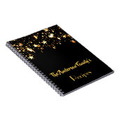 ブラックとゴールデンスターのファミリーレシピノートブック ノートブック (右側)