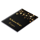 ブラックとゴールデンスターのファミリーレシピノートブック ノートブック (左側)