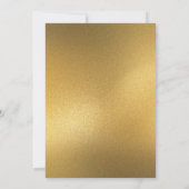 ブラックとゴールドのきらきらダイヤモンド 50歳の誕生日 招待状 (裏面)