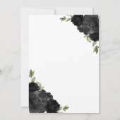 ブラックとゴールドのキンセアニエラ招待状 招待状 (裏面)