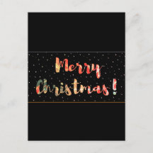 ブラックとゴールドのクリスマスデザイン