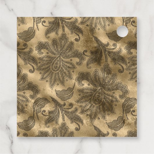 ブラックとゴールドのグラマラス フェイバータグ (裏面)