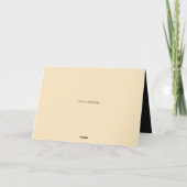 ブラックとゴールドのホリデーカード サンキューカード (裏面)