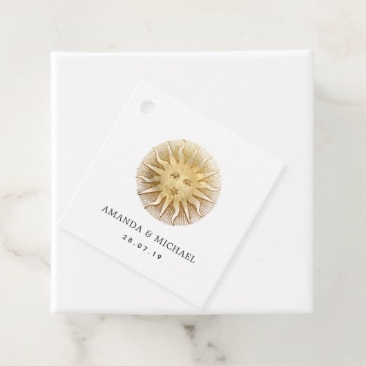 ブラックとゴールドのヴィンテージ フェイバータグ (インサイチュ)