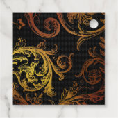 ブラックとゴールドのヴィンテージ フェイバータグ (裏面)