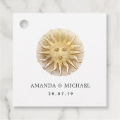 ブラックとゴールドのヴィンテージ フェイバータグ (正面)