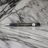 ブラックとゴールドの大理石 ボールペン