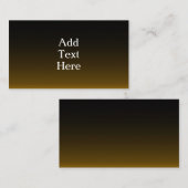 ブラックとゴールドの封入カード エンクロージャーカード (正面/裏面)